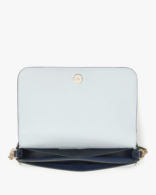 Kate Spade Outlet Devin Colorblocked Flap Chain Wallet - Preorder