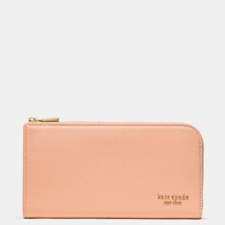Kate Spade Outlet Devin Continental Wallet - Preorder — Light Cantaloupe