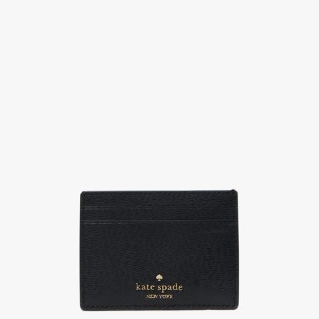 Kate Spade Outlet NYC Big Apple Small Slim Card Holder - Preorder — Black Multi