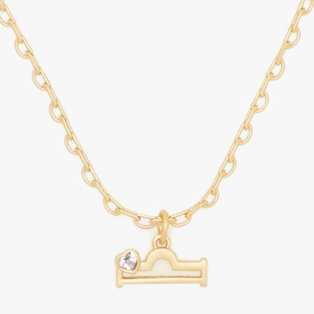 Kate Spade Outlet What's Your Sign Libra Mini Pendant - Preorder — Clear/Gold