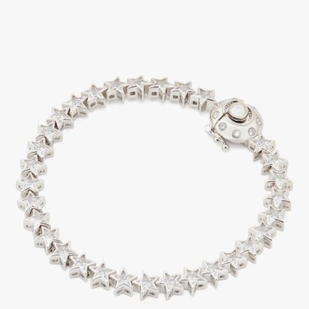 Kate Spade Outlet Space Cadet Star Tennis Bracelet - Preorder — Clear/Silver