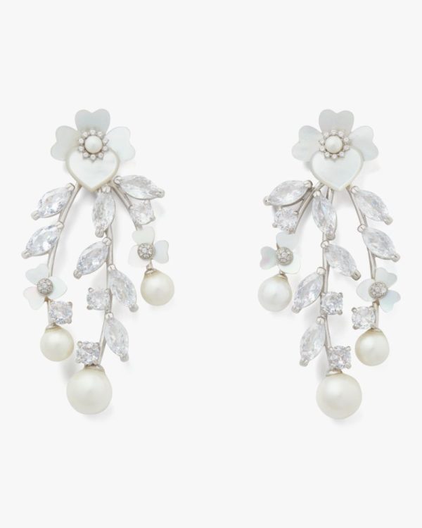 Kate Spade Outlet Precious Pansy Chandelier Earrings - Preorder