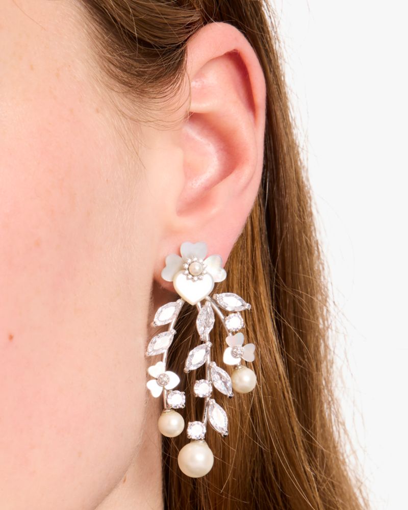 Kate Spade Outlet Precious Pansy Chandelier Earrings - Preorder