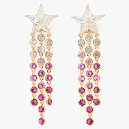 Kate Spade Outlet Cosmos Star Fringe Earrings - Preorder — Red Multi