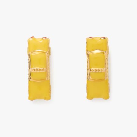 Kate Spade Outlet Hit The City Taxi Studs - Preorder — Yellow Multi