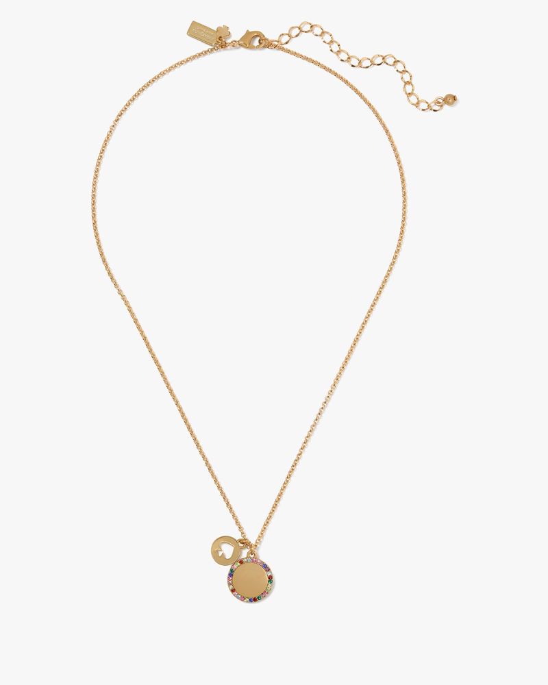 Kate Spade Outlet Spot The Spade Pave Charm Pendant - Preorder