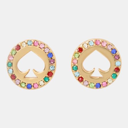 Kate Spade Outlet Spot The Spade Pave Halo Spade Studs - Preorder — Multi