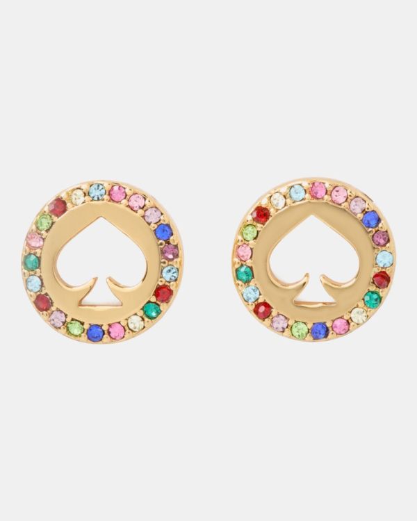 Kate Spade Outlet Spot The Spade Pave Halo Spade Studs - Preorder