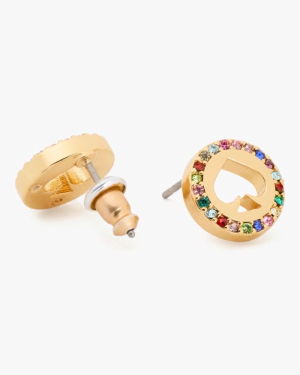 Kate Spade Outlet Spot The Spade Pave Halo Spade Studs - Preorder