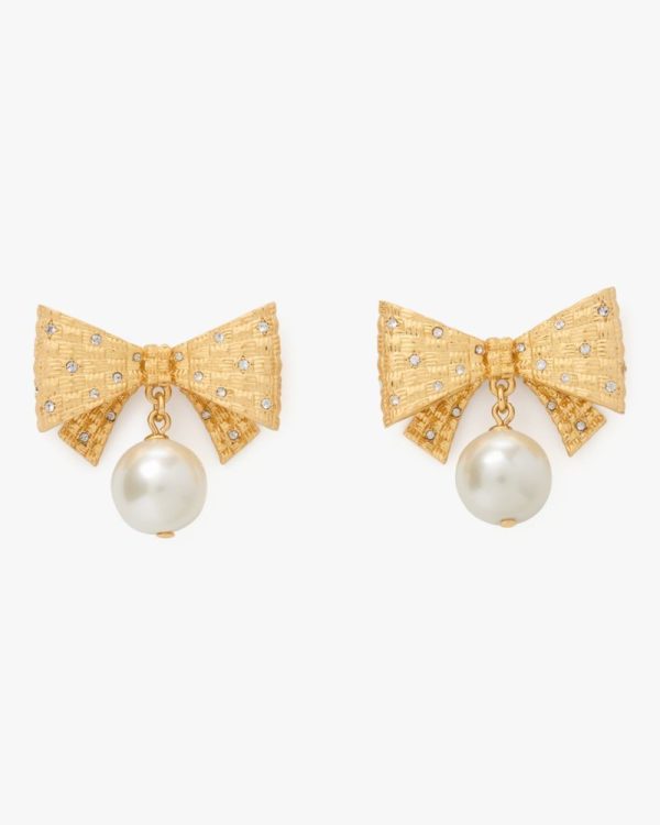 Kate Spade Outlet Wrapped In A Bow Drop Earrings - Preorder