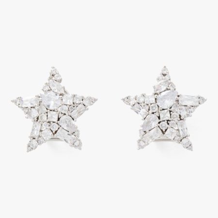 Kate Spade Outlet You're A Star Statement Studs - Preorder — Clear/Silver