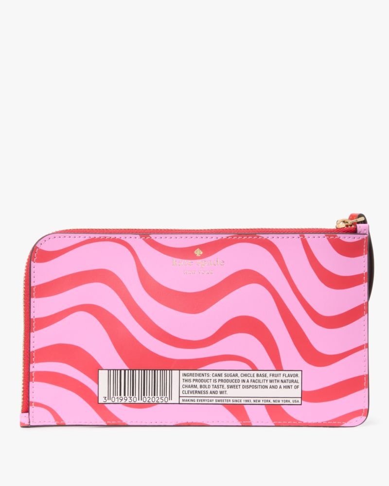 Kate Spade Outlet Bubble Gum Medium L-Zip Wristlet - Preorder