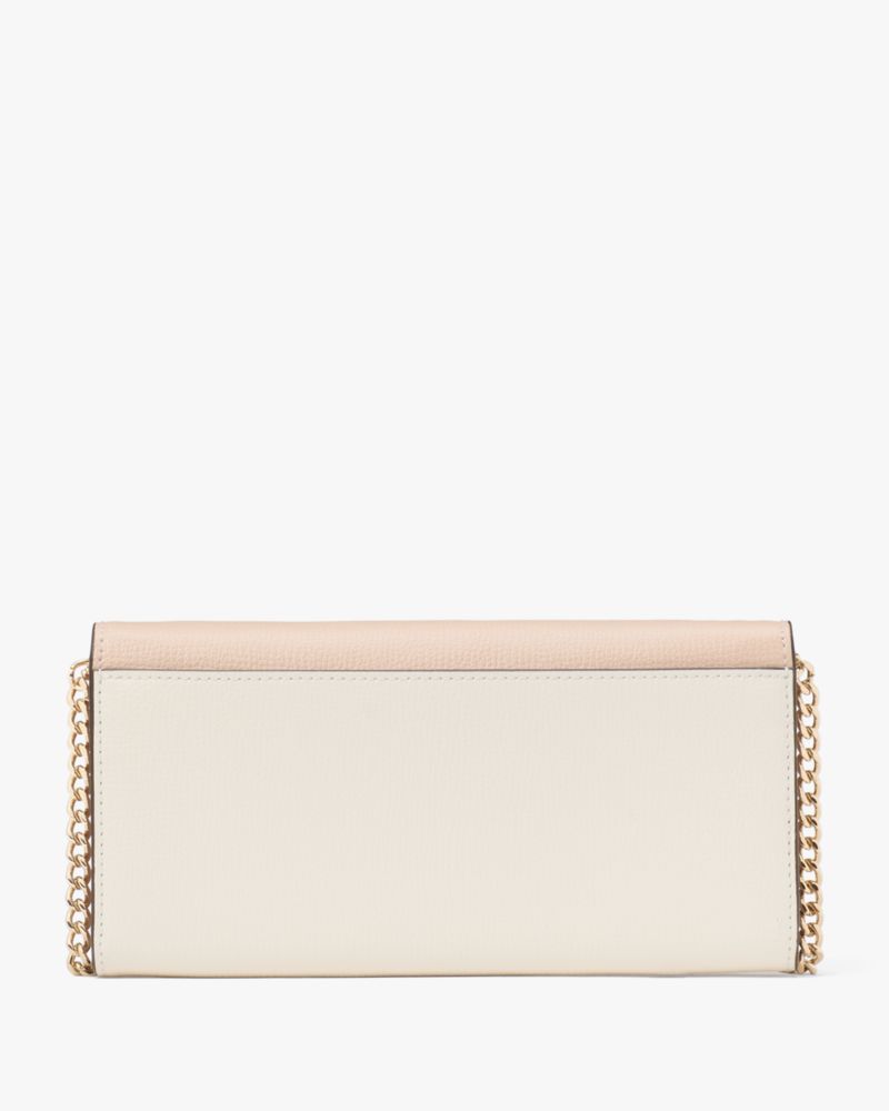 Kate Spade Outlet Phoebe Colorblock Refined Grain Leather Turnlock Wallet On A Chain - Preorder