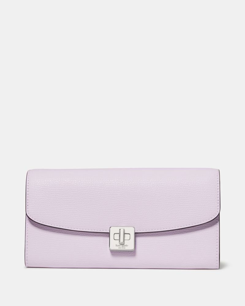 Kate Spade Outlet Phoebe Refined Grain Leather Turnlock Wallet On A Chain - Preorder