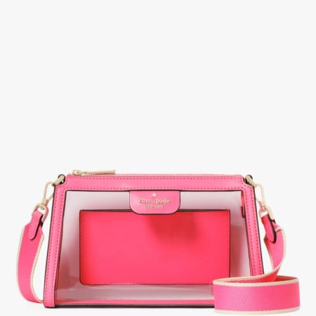 Kate Spade Outlet Clare Clear Small Crossbody - Preorder — Wild Pink