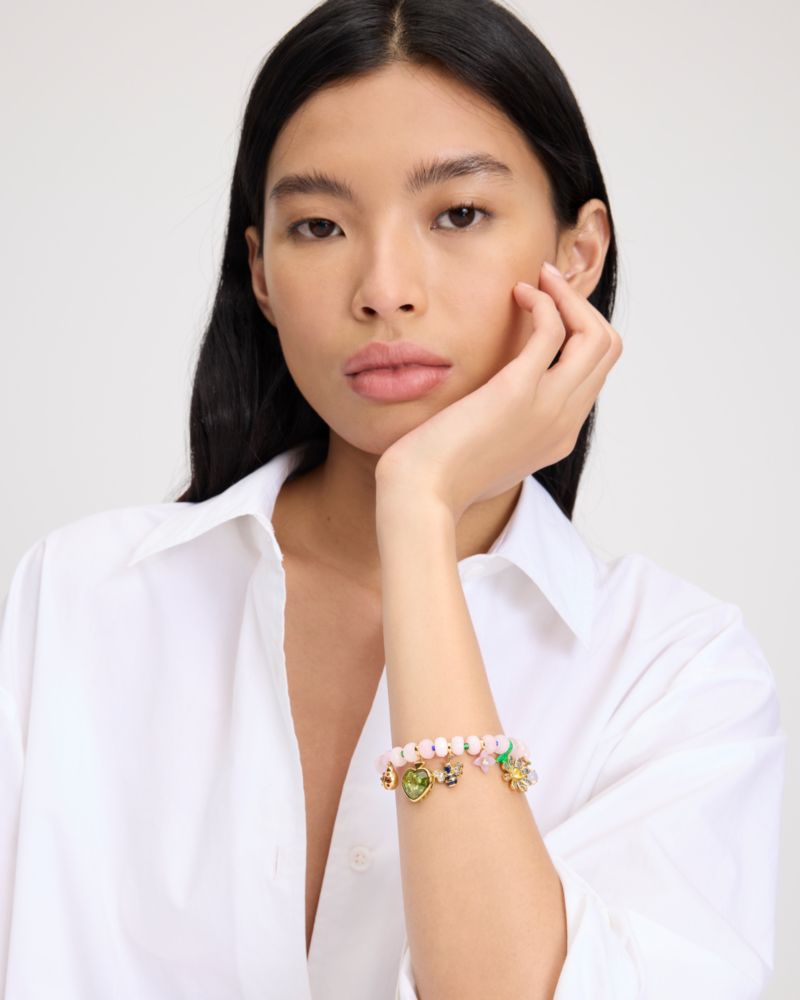 Kate Spade Outlet Garden Friends Beaded Charm Bracelet - Preorder - Image 2
