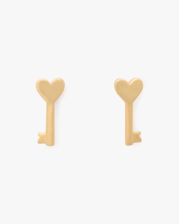 Kate Spade Outlet With All My Heart Key Studs - Preorder