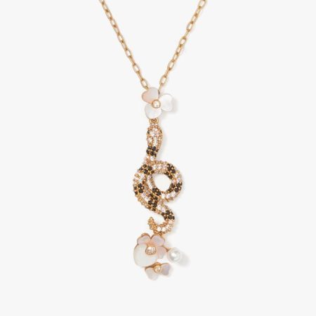 Kate Spade Outlet Shining Snake Pendant - Preorder — Clear Multi