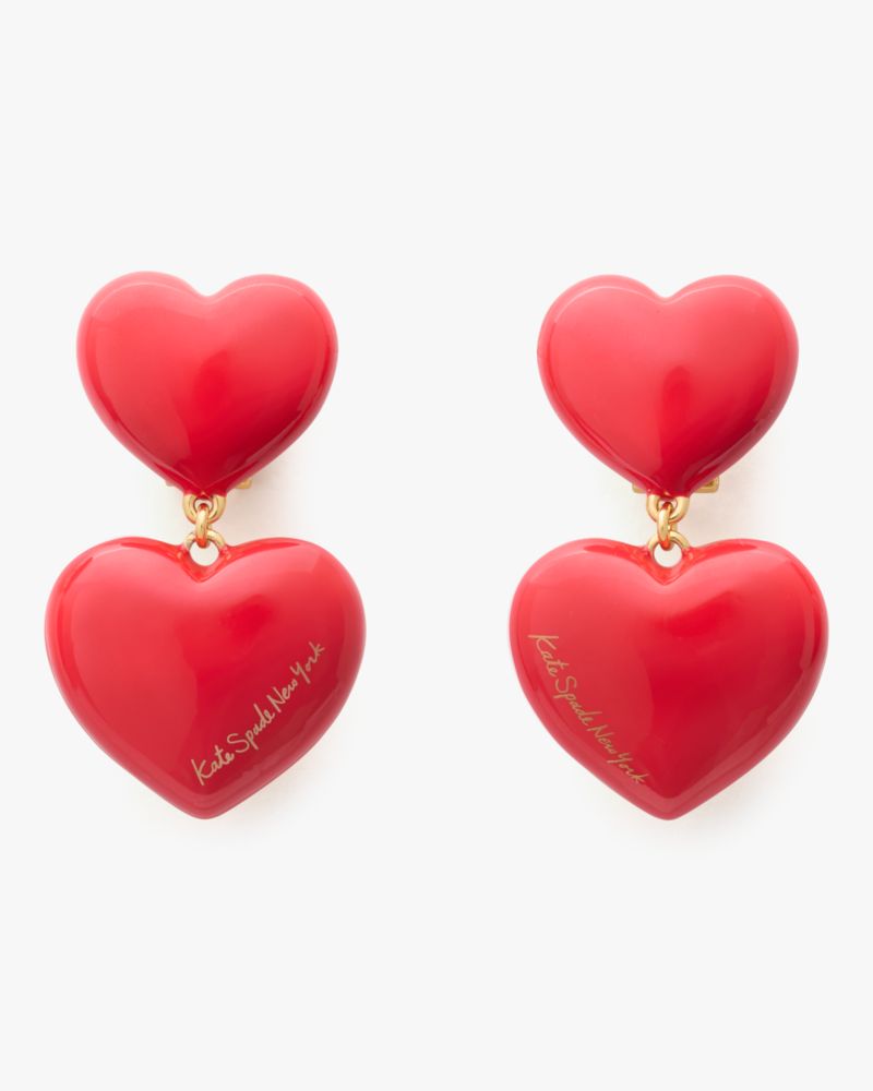 Kate Spade Outlet Heart You Double Drop Earrings - Preorder