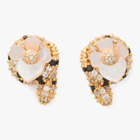 Kate Spade Outlet Shining Snake Studs - Preorder — Clear Multi