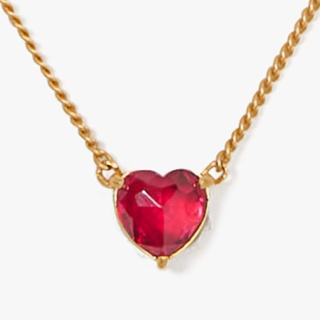 Kate Spade Outlet Lovestruck Heart And Arrow Necklace - Preorder — Red