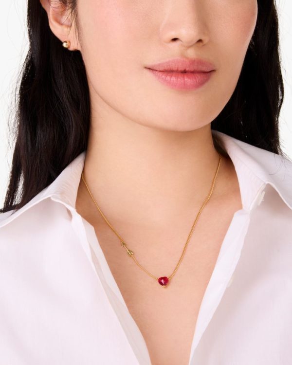 Kate Spade Outlet Lovestruck Heart And Arrow Necklace - Preorder