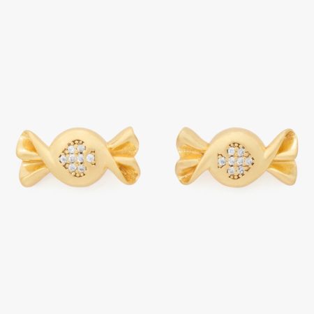 Kate Spade Outlet Treat Yourself Candy Stud Earrings - Preorder — Clear/Gold
