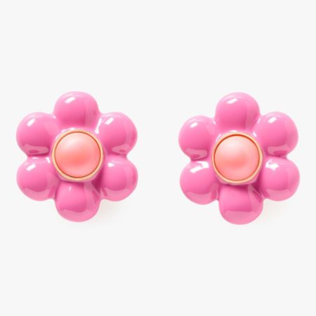 Kate Spade Outlet Petal Puff Statement Studs - Preorder — Pink Multi
