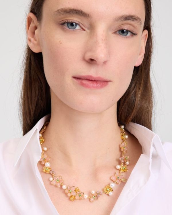 Kate Spade Outlet Pastel Petals Statement Necklace - Preorder