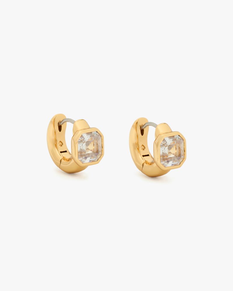 Kate Spade Outlet Keep Sparkling Asscher Huggies - Preorder