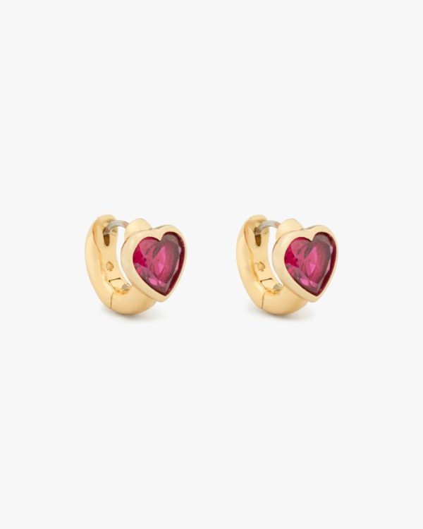 Kate Spade Outlet Keep Sparkling Heart Huggies - Preorder