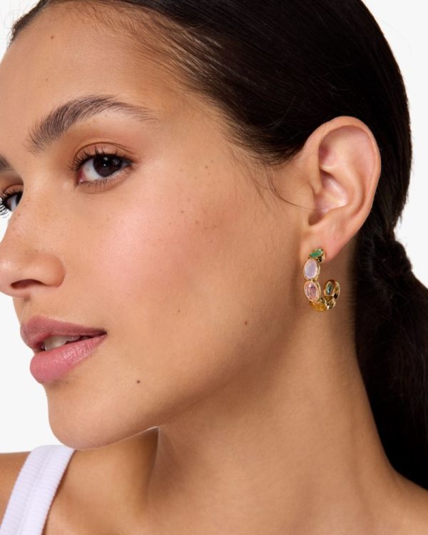 Kate Spade Outlet High Shine Hoops - Preorder