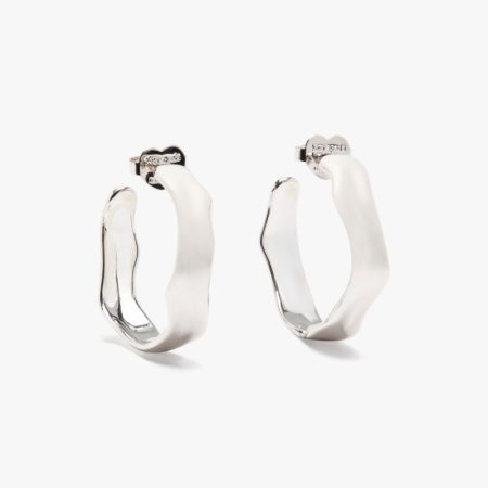 Kate Spade Outlet Molten Hoops - Preorder — Silver