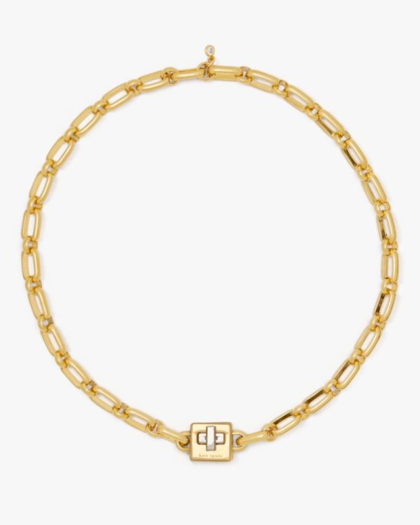 Kate Spade Outlet Phoebe Turnlock Necklace - Preorder