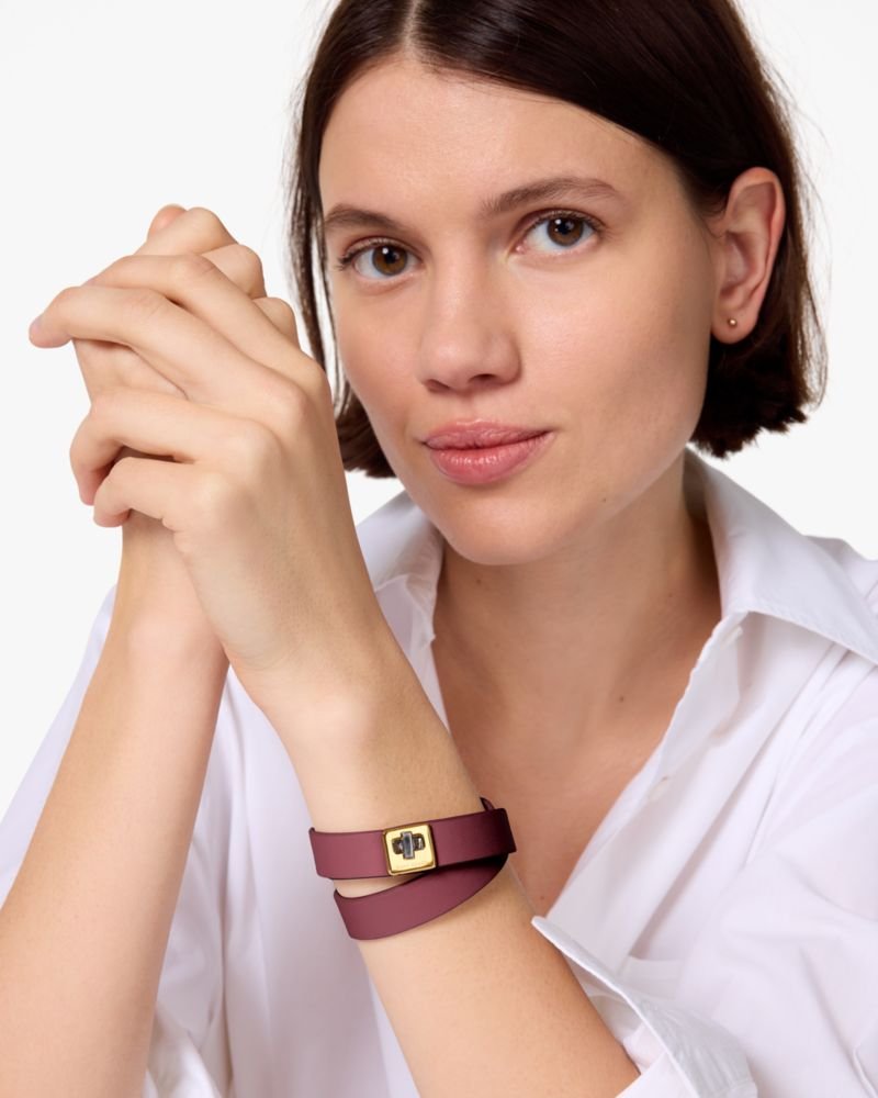 Kate Spade Outlet Phoebe Leather Double Wrap Bracelet - Preorder