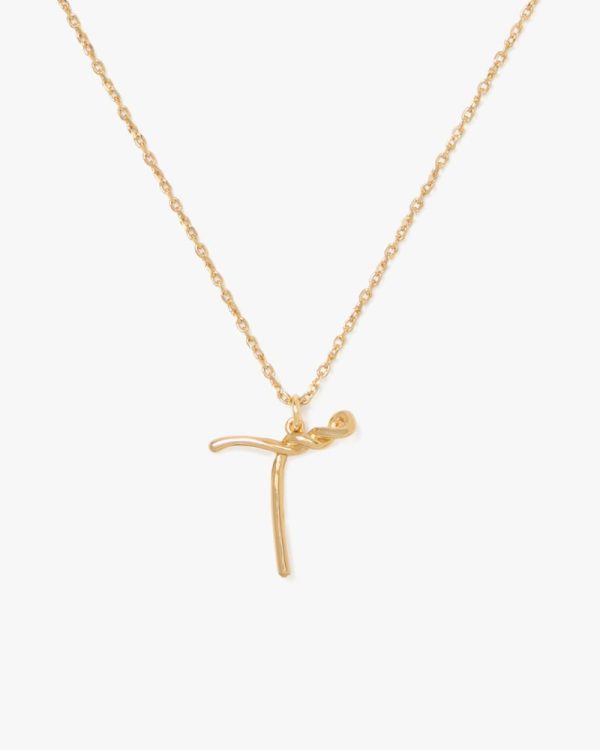 Kate Spade Outlet Initial Script T Pendant - Preorder