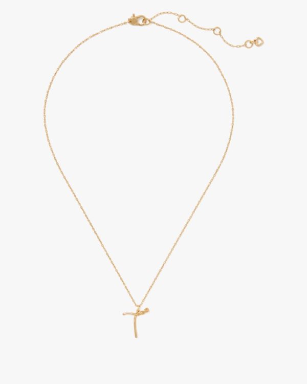 Kate Spade Outlet Initial Script T Pendant - Preorder