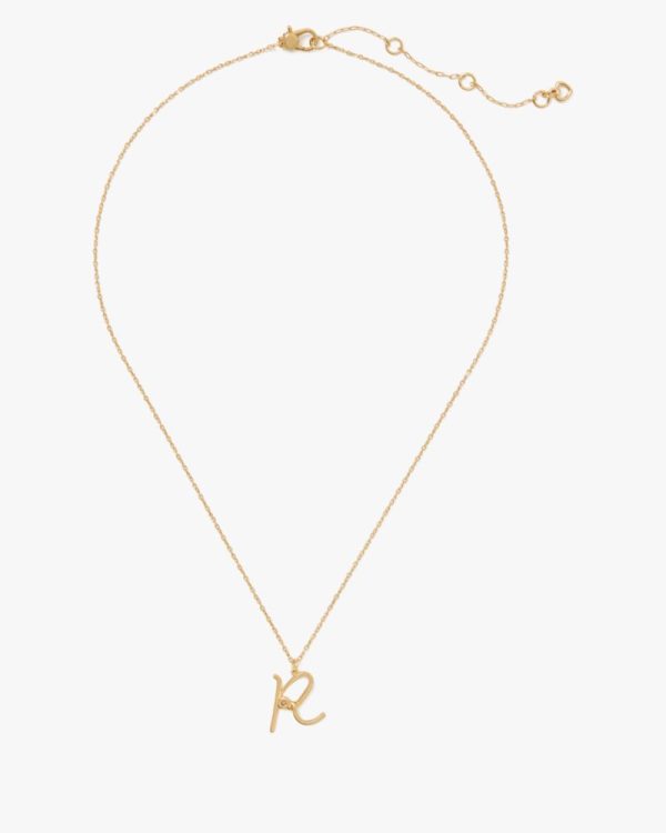 Kate Spade Outlet Initial Script R Pendant - Preorder
