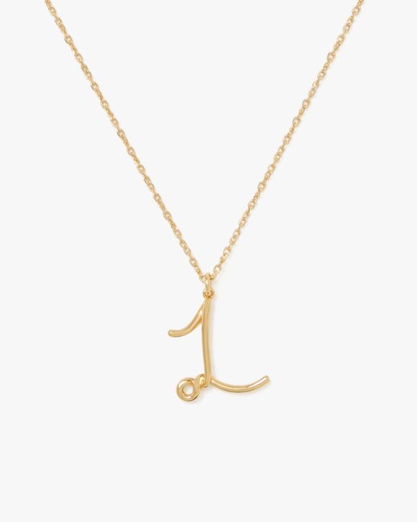 Kate Spade Outlet Initial Script L Pendant - Preorder