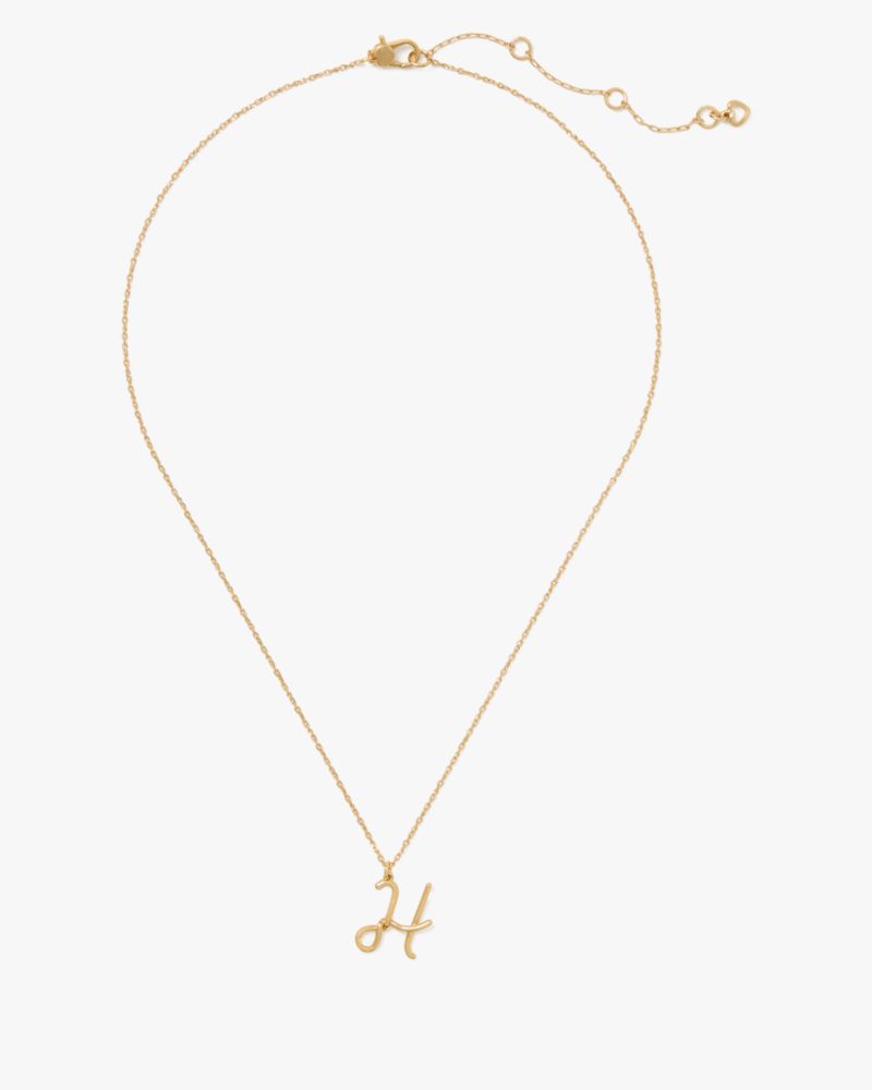 Kate Spade Outlet Initial Script H Pendant - Preorder