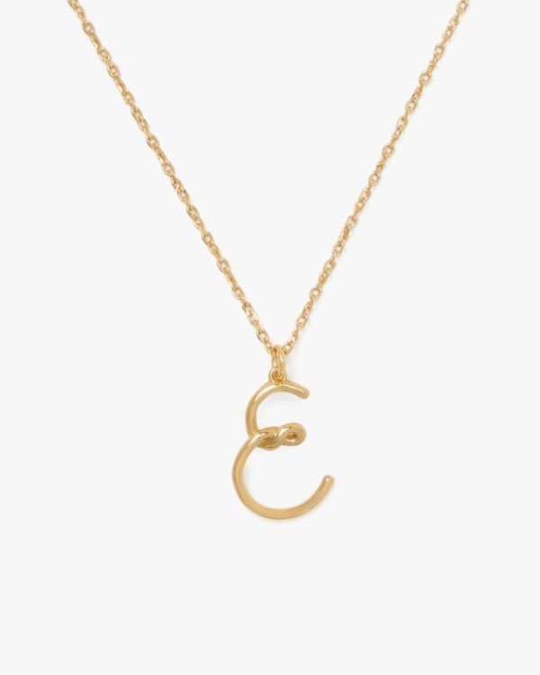 Kate Spade Outlet Initial Script E Pendant - Preorder