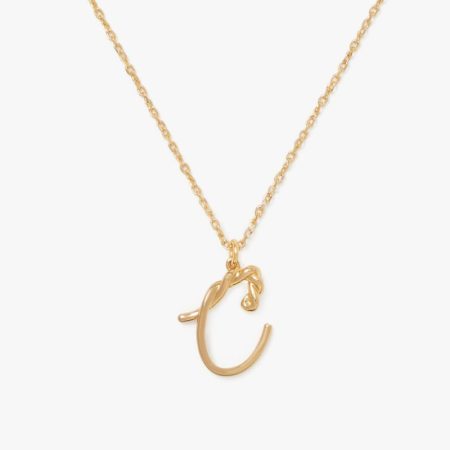 Kate Spade Outlet Initial Script C Pendant - Preorder — Gold