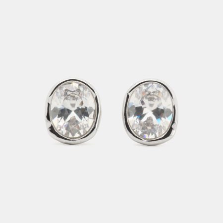 Kate Spade Outlet High Shine Studs - Preorder — Clear/Silver