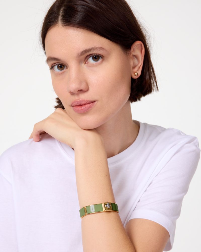 Kate Spade Outlet Phoebe Enamel Turnlock Bangle - Preorder