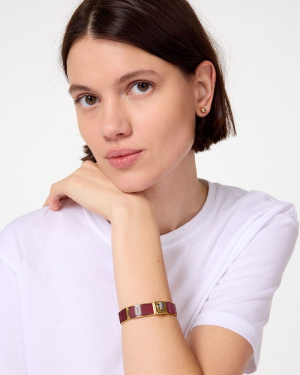 Kate Spade Outlet Phoebe Enamel Turnlock Bangle - Preorder
