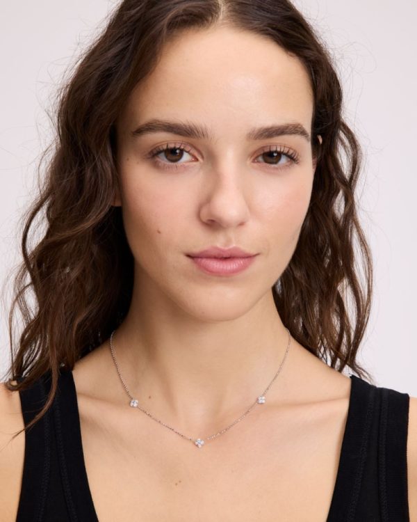 Kate Spade Outlet Kate Spade Fine Time To Shine Diamond Flower Necklace - Preorder