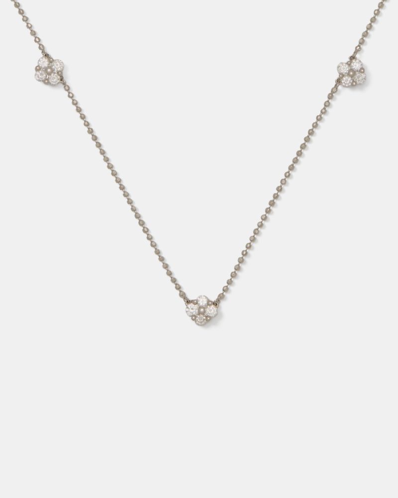 Kate Spade Outlet Kate Spade Fine Time To Shine Diamond Flower Necklace - Preorder - Image 3