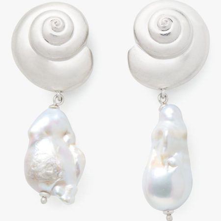Kate Spade Outlet Beachside Drop Earrings - Preorder — Silver/Pearl