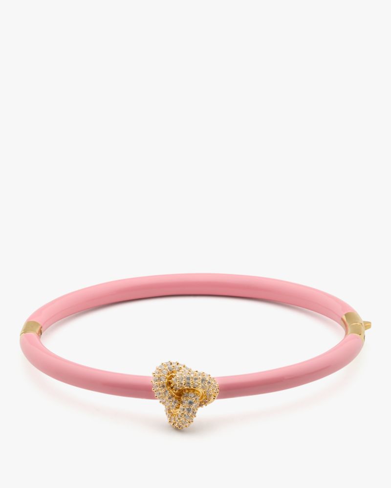 Kate Spade Outlet Double Knot Pave Hinged Bangle - Preorder