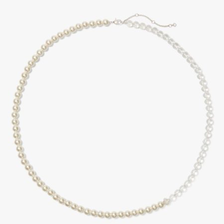 Kate Spade Outlet Pearlie Necklace - Preorder — Clear/Cream/Silver